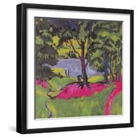 Lake in the Bohemian Forest-Ernst Ludwig Kirchner-Framed Giclee Print