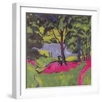 Lake in the Bohemian Forest-Ernst Ludwig Kirchner-Framed Giclee Print