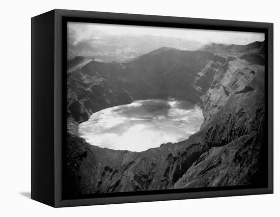 Lake in the Crater of the Volcano on Mount Soufriere in St. Vincent, 1968-null-Framed Stretched Canvas