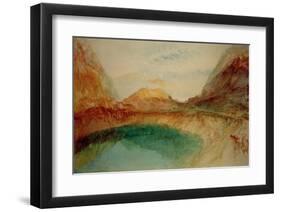 Lake in the Swiss Alps, 1848-J M W Turner-Framed Giclee Print