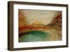 Lake in the Swiss Alps, 1848-J M W Turner-Framed Giclee Print