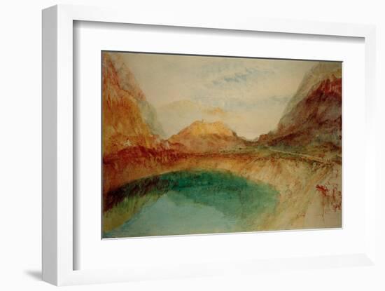 Lake in the Swiss Alps, 1848-J M W Turner-Framed Giclee Print