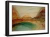 Lake in the Swiss Alps, 1848-J M W Turner-Framed Giclee Print