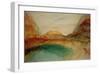 Lake in the Swiss Alps, 1848-J M W Turner-Framed Giclee Print