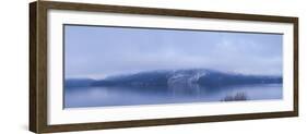 Lake in winter, Wolfgangsee Lake, Gilgen, St, Salzburgerland, Austria-Panoramic Images-Framed Photographic Print