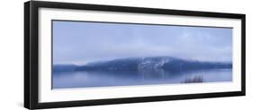 Lake in winter, Wolfgangsee Lake, Gilgen, St, Salzburgerland, Austria-Panoramic Images-Framed Photographic Print