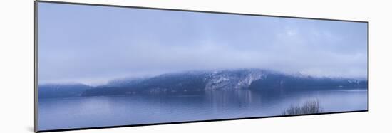 Lake in winter, Wolfgangsee Lake, Gilgen, St, Salzburgerland, Austria-Panoramic Images-Mounted Photographic Print