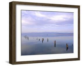 Lake Issyk-Kul at Balikchi, Kyrgyzstan, Central Asia-Upperhall Ltd-Framed Photographic Print