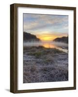 Lake Jacomo at Sunset, Fleming Park, Kansas City, Missouri, USA-Charles Gurche-Framed Photographic Print