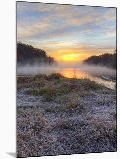 Lake Jacomo at Sunset, Fleming Park, Kansas City, Missouri, USA-Charles Gurche-Mounted Photographic Print