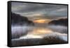 Lake Jacomo at Sunset, Fleming Park, Kansas City, Missouri, USA-Charles Gurche-Framed Stretched Canvas