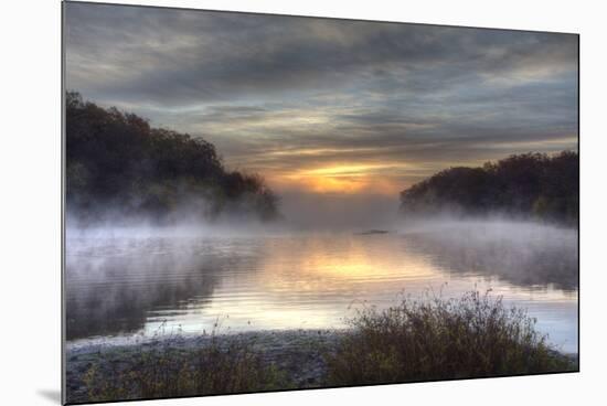 Lake Jacomo at Sunset, Fleming Park, Kansas City, Missouri, USA-Charles Gurche-Mounted Photographic Print