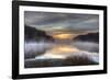 Lake Jacomo at Sunset, Fleming Park, Kansas City, Missouri, USA-Charles Gurche-Framed Photographic Print