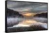 Lake Jacomo at Sunset, Fleming Park, Kansas City, Missouri, USA-Charles Gurche-Framed Stretched Canvas