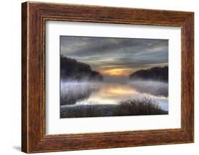 Lake Jacomo at Sunset, Fleming Park, Kansas City, Missouri, USA-Charles Gurche-Framed Photographic Print