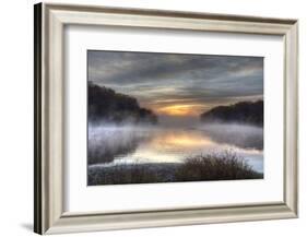 Lake Jacomo at Sunset, Fleming Park, Kansas City, Missouri, USA-Charles Gurche-Framed Photographic Print