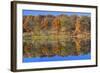 Lake Jacomo Fall Colors, Fleming Park, Kansas City, Missouri, USA-Charles Gurche-Framed Photographic Print