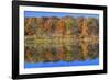 Lake Jacomo Fall Colors, Fleming Park, Kansas City, Missouri, USA-Charles Gurche-Framed Photographic Print