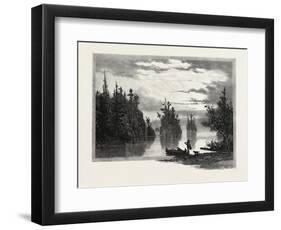 Lake Joseph, Canada, Nineteenth Century-null-Framed Premium Giclee Print