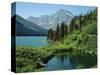 Lake Josephine and Grinnell Point-James Randklev-Stretched Canvas