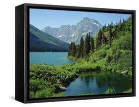 Lake Josephine and Grinnell Point-James Randklev-Framed Stretched Canvas