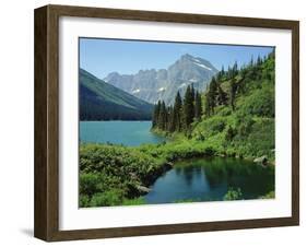 Lake Josephine and Grinnell Point-James Randklev-Framed Photographic Print