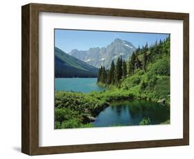 Lake Josephine and Grinnell Point-James Randklev-Framed Photographic Print