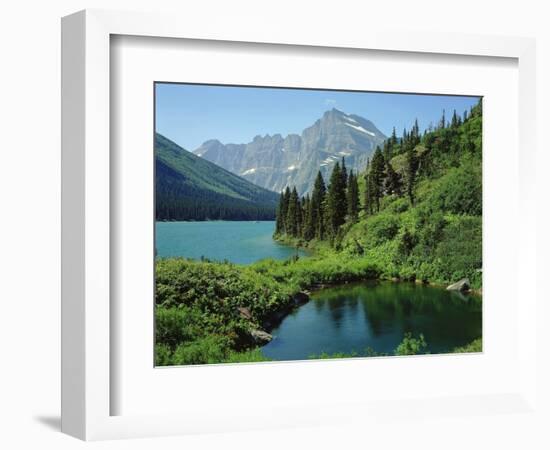 Lake Josephine and Grinnell Point-James Randklev-Framed Photographic Print