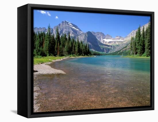 Lake Josephine with Grinnell Glacier and the Continental Divide, Glacier National Park, Montana-Jamie & Judy Wild-Framed Stretched Canvas