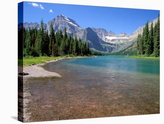 Lake Josephine with Grinnell Glacier and the Continental Divide, Glacier National Park, Montana-Jamie & Judy Wild-Stretched Canvas