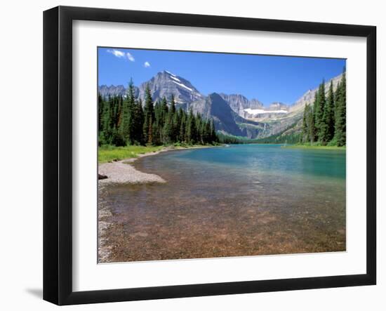 Lake Josephine with Grinnell Glacier and the Continental Divide, Glacier National Park, Montana-Jamie & Judy Wild-Framed Premium Photographic Print