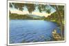 Lake Junaluska, North Carolina-null-Mounted Art Print