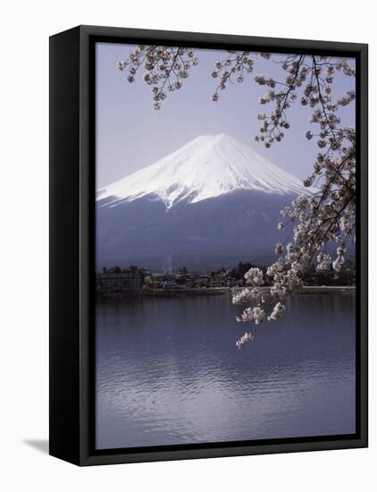 Lake Kawaguchi, Mount Fuji, Japan-null-Framed Stretched Canvas