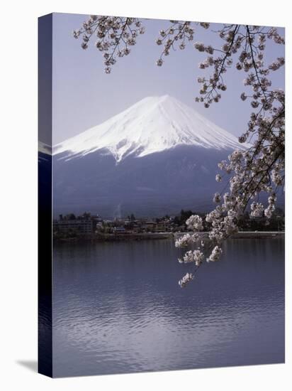 Lake Kawaguchi, Mount Fuji, Japan-null-Stretched Canvas