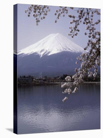 Lake Kawaguchi, Mount Fuji, Japan-null-Stretched Canvas