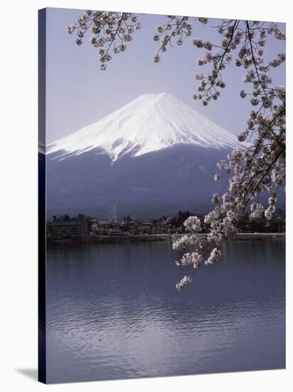 Lake Kawaguchi, Mount Fuji, Japan-null-Stretched Canvas