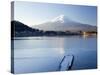 Lake Kawaguchi, Mount Fuji, Japan-Peter Adams-Stretched Canvas