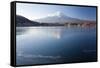 Lake Kawaguchi, Mount Fuji, Japan-Peter Adams-Framed Stretched Canvas