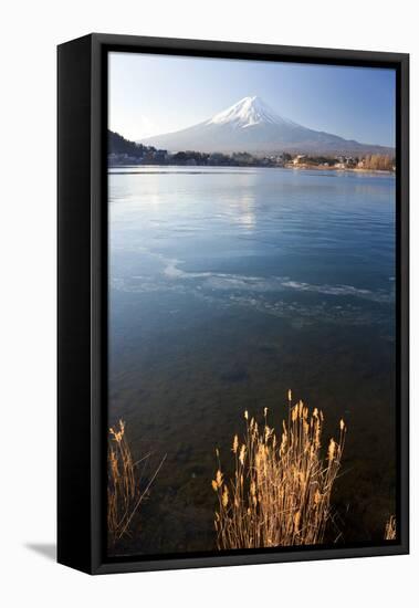Lake Kawaguchi, Mount Fuji, Japan-Peter Adams-Framed Stretched Canvas