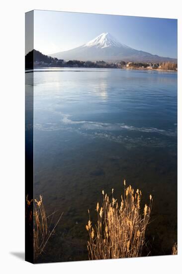 Lake Kawaguchi, Mount Fuji, Japan-Peter Adams-Stretched Canvas