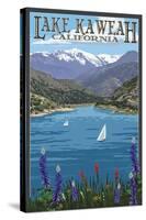 Lake Kaweah, California-Lantern Press-Stretched Canvas