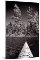 Lake Kayaking BW-Steve Gadomski-Mounted Photographic Print
