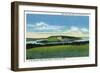 Lake Keuka, New York - View of Bluff Point near Penn Yan-Lantern Press-Framed Art Print