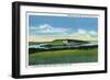 Lake Keuka, New York - View of Bluff Point near Penn Yan-Lantern Press-Framed Art Print