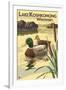 Lake Koshkonong, Wisconsin - Mallard Ducks-Lantern Press-Framed Art Print