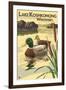 Lake Koshkonong, Wisconsin - Mallard Ducks-Lantern Press-Framed Art Print