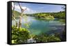 Lake Kozjak, Plitvice Lakes in the National Park Plitvicka Jezera, Croatia-Martin Zwick-Framed Stretched Canvas