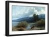Lake Landscape, 1862-Angelo Beccaria-Framed Giclee Print