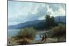 Lake Landscape, 1862-Angelo Beccaria-Mounted Giclee Print