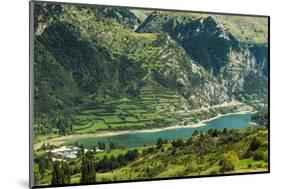 Lake Lanuza reservoir in the scenic upper Tena Valley of the Aragon Pyrenees, Lanuza, Sallent de Ga-Robert Francis-Mounted Photographic Print